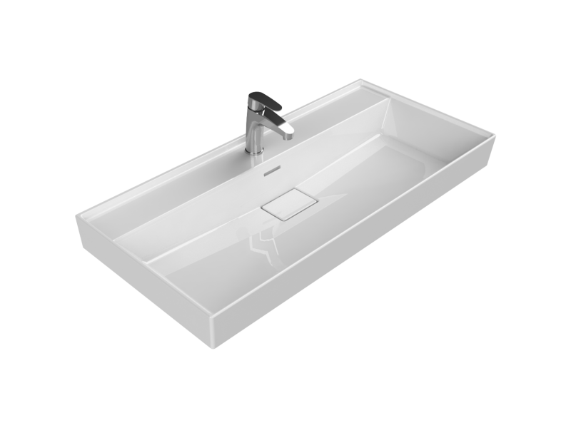 ETAJERLİ LAVABO, SHARP 100 CM